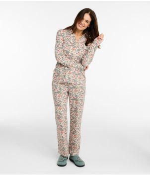 Women's Super-Soft Shrink-Free Pajama Set, Button-Front