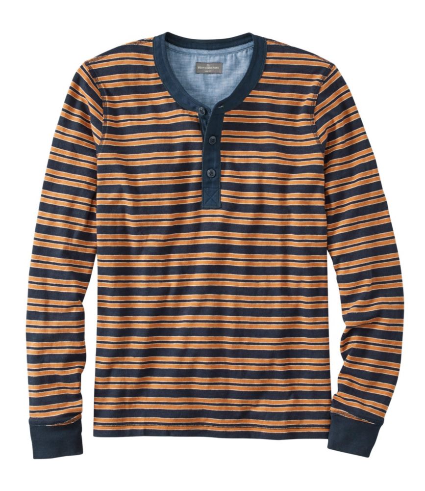 Men's Signature Henley, Long-Sleeve, Stripe | Shirts at L.L.Bean