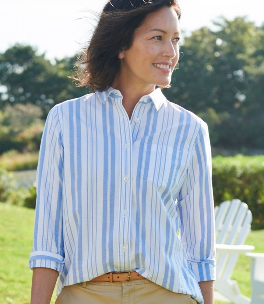 striped cotton oxford shirt