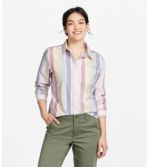 Women's Lakewashed Organic Cotton Oxford Shirt, Relaxed Stripe
