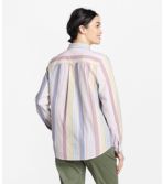 Women's Lakewashed Organic Cotton Oxford Shirt, Relaxed Stripe