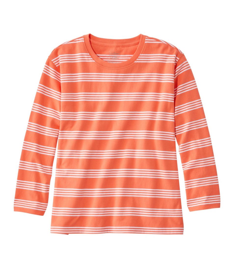 Women's Saturday T-Shirt, Crewneck Three-Quarter-Sleeve Stripe