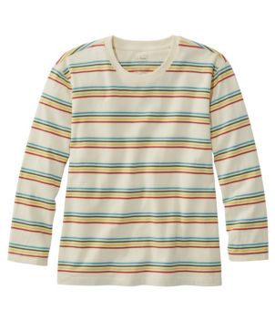 Women's Saturday T-Shirt, Crewneck Three-Quarter-Sleeve Stripe