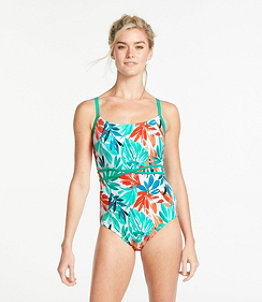 Women's Saltwater Essentials Swimwear, Scoopneck Tanksuit, Print
