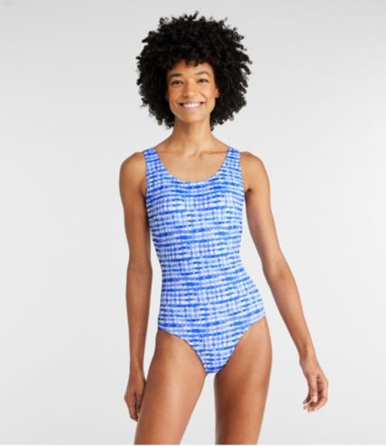 Women's BeanSport Swimwear, Scoopneck Tanksuit, Print | One-Piece at  L.L.Bean