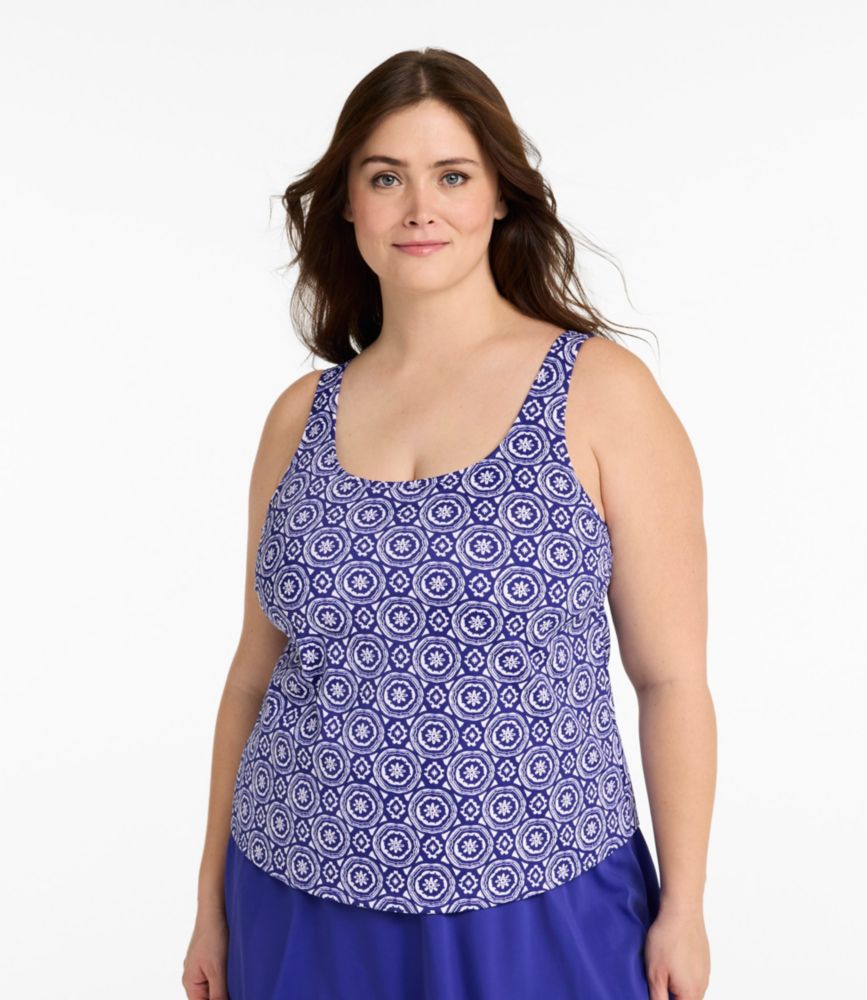 Women's BeanSport Swimwear, Scoopneck Tankini Top, Print