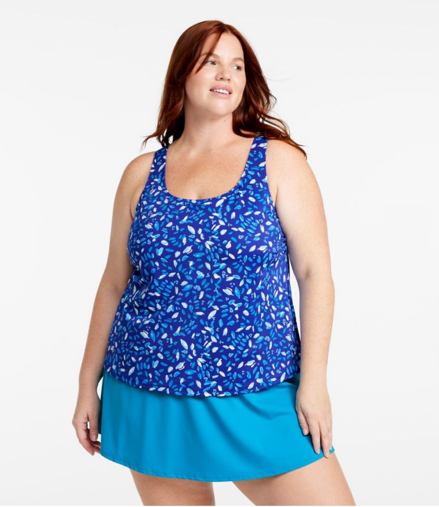 Women's BeanSport Swimwear, Scoopneck Tankini Top Print