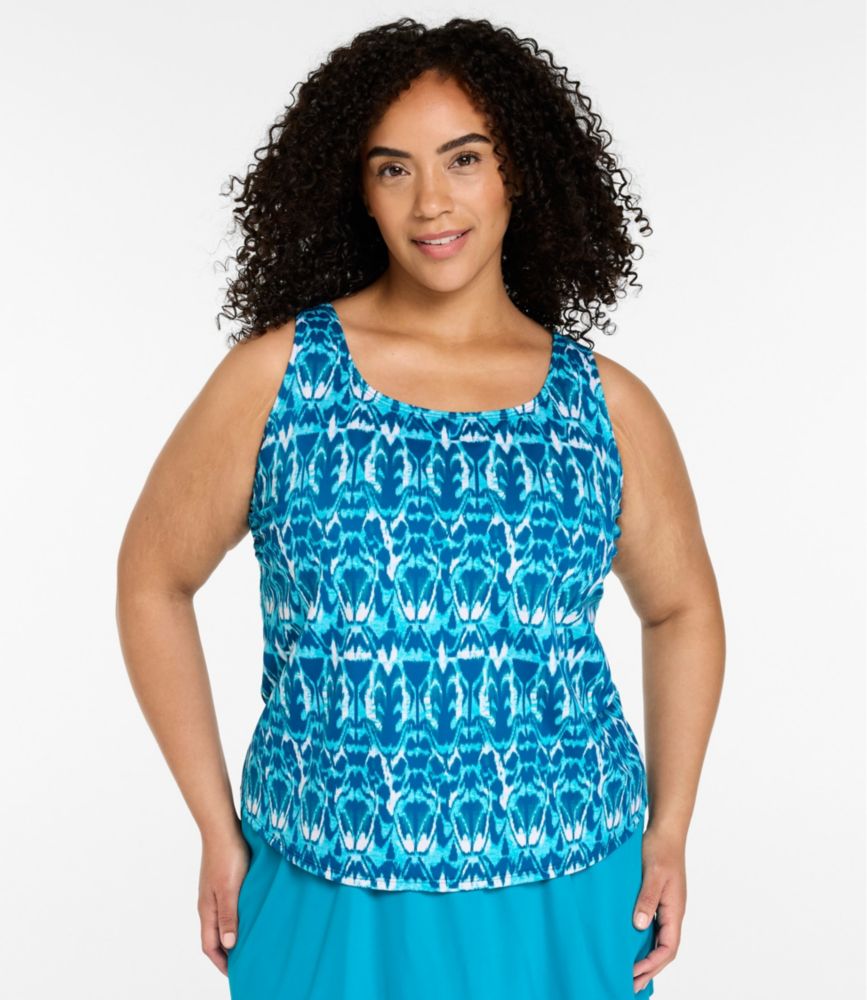Women's BeanSport Swimwear, Scoopneck Tankini Top, Print