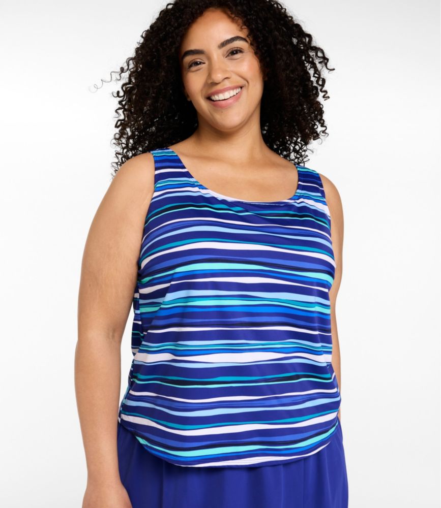 Women's BeanSport Swimwear, Scoopneck Tankini Top, Print