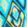 Classic Teal Blue Ikat