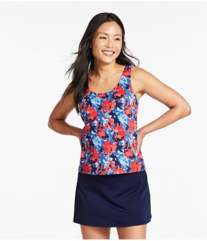 Women's BeanSport Swimwear, Scoopneck Tankini Top, Print