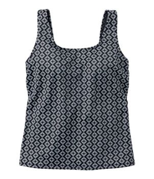 Women's BeanSport Swimwear, Scoopneck Tankini Top Print