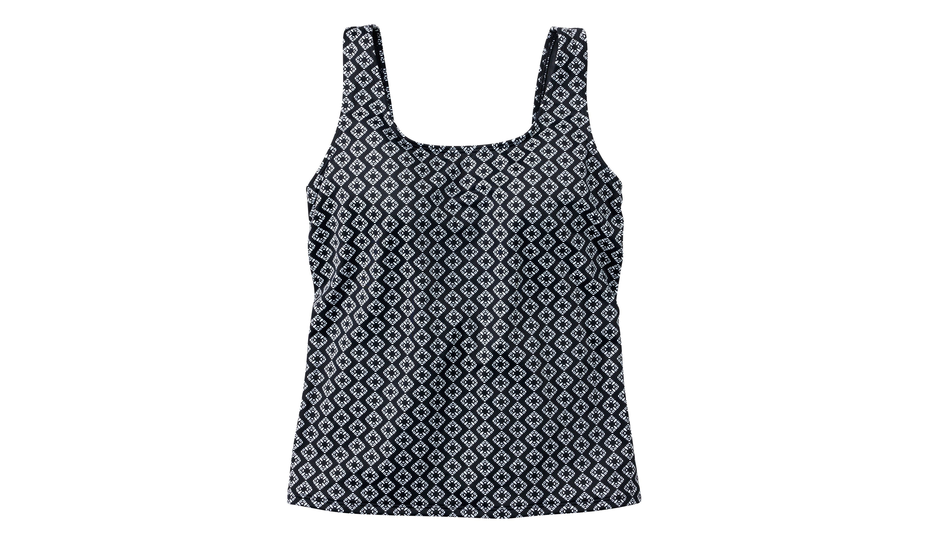 Women's BeanSport Swimwear, Scoopneck Tankini Top, Print