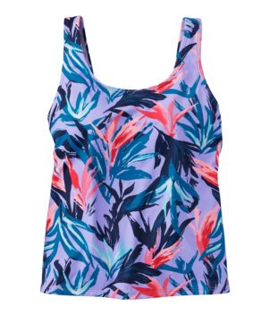 Women's BeanSport Swimwear, Scoopneck Tankini Top Print