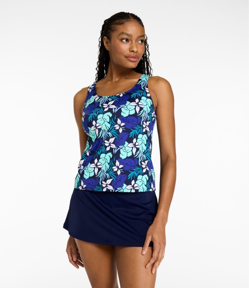 Women's BeanSport Swimwear, Scoopneck Tankini Top, Print