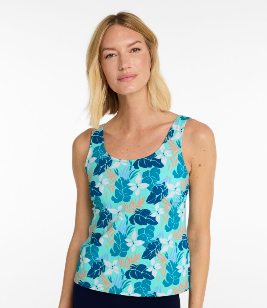Women's BeanSport Swimwear, Scoopneck Tankini Top, Print