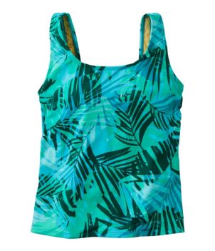 Women's BeanSport Swimwear, Scoopneck Tankini Top, Print