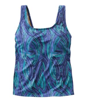 Women's BeanSport Swimwear, Scoopneck Tankini Top, Print