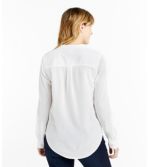 Women's Soft Organic Cotton Crinkle Shirt, Roll-Tab