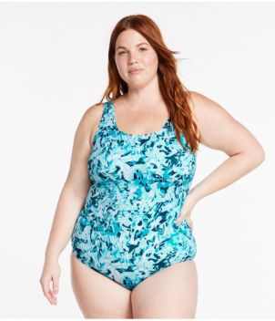 Women's BeanSport Swimwear, Scoopneck Tanksuit, Print