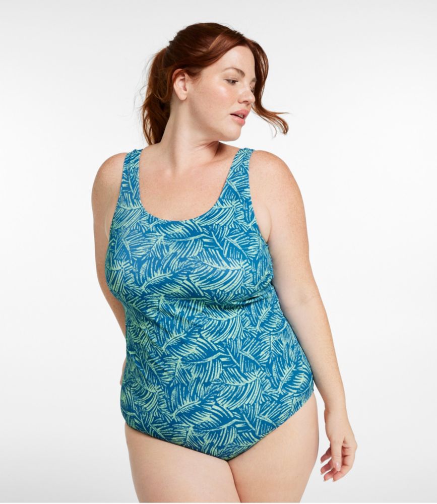 Women's BeanSport Swimwear, Scoopneck Tanksuit Print