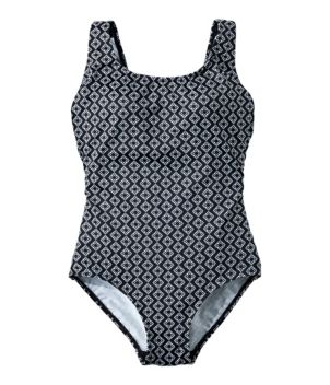 Women's BeanSport Swimwear, Scoopneck Tanksuit Print