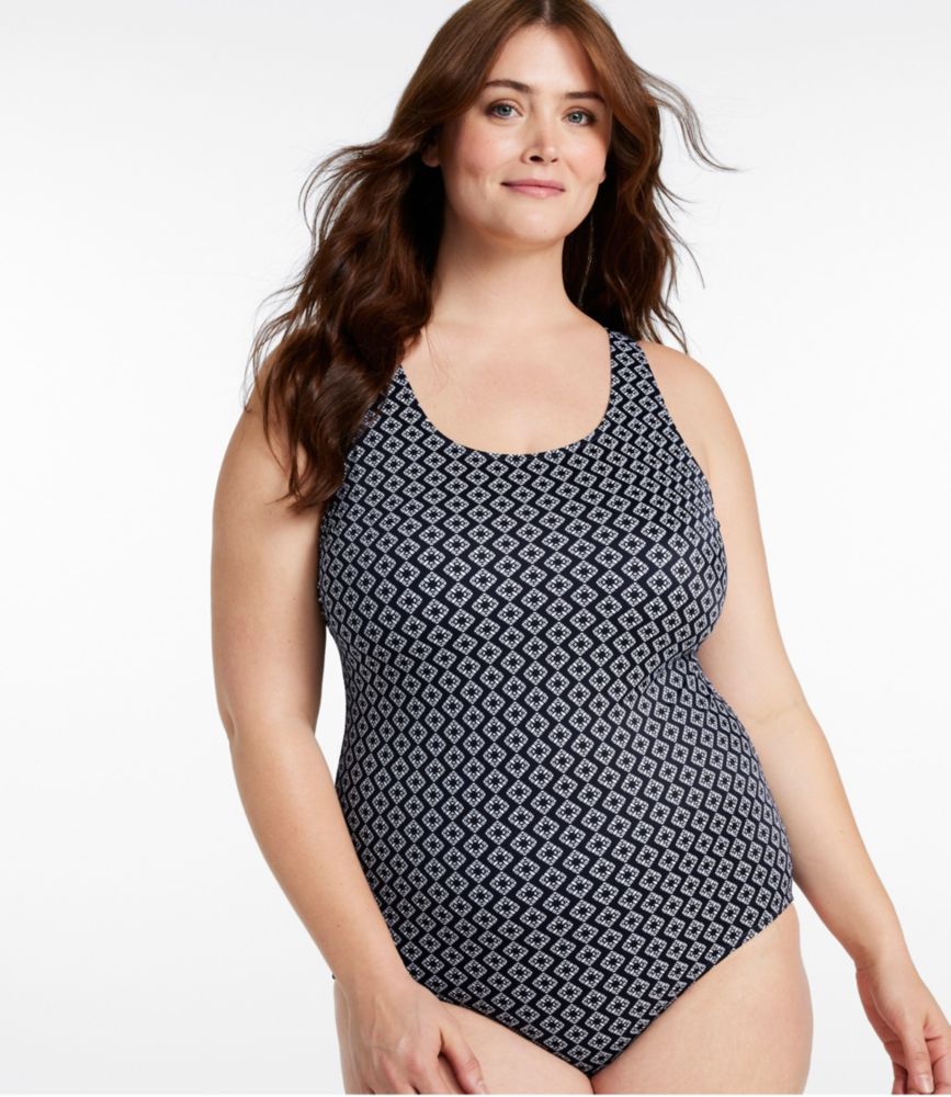 Women's BeanSport Swimwear, Scoopneck Tanksuit Print