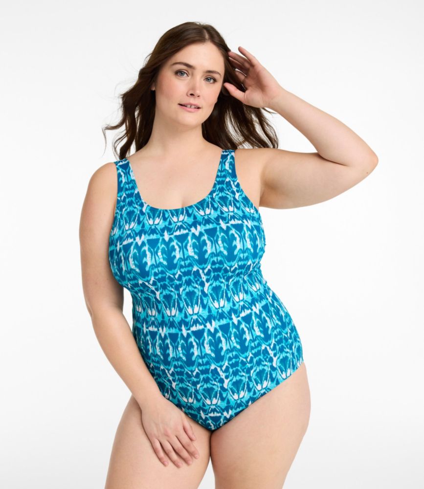 Women's BeanSport Swimwear, Scoopneck Tanksuit Print