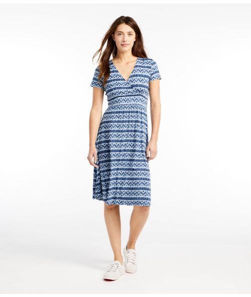 Women's Summer Knit Dress, ShortSleeve Stripe at L.L. Bean