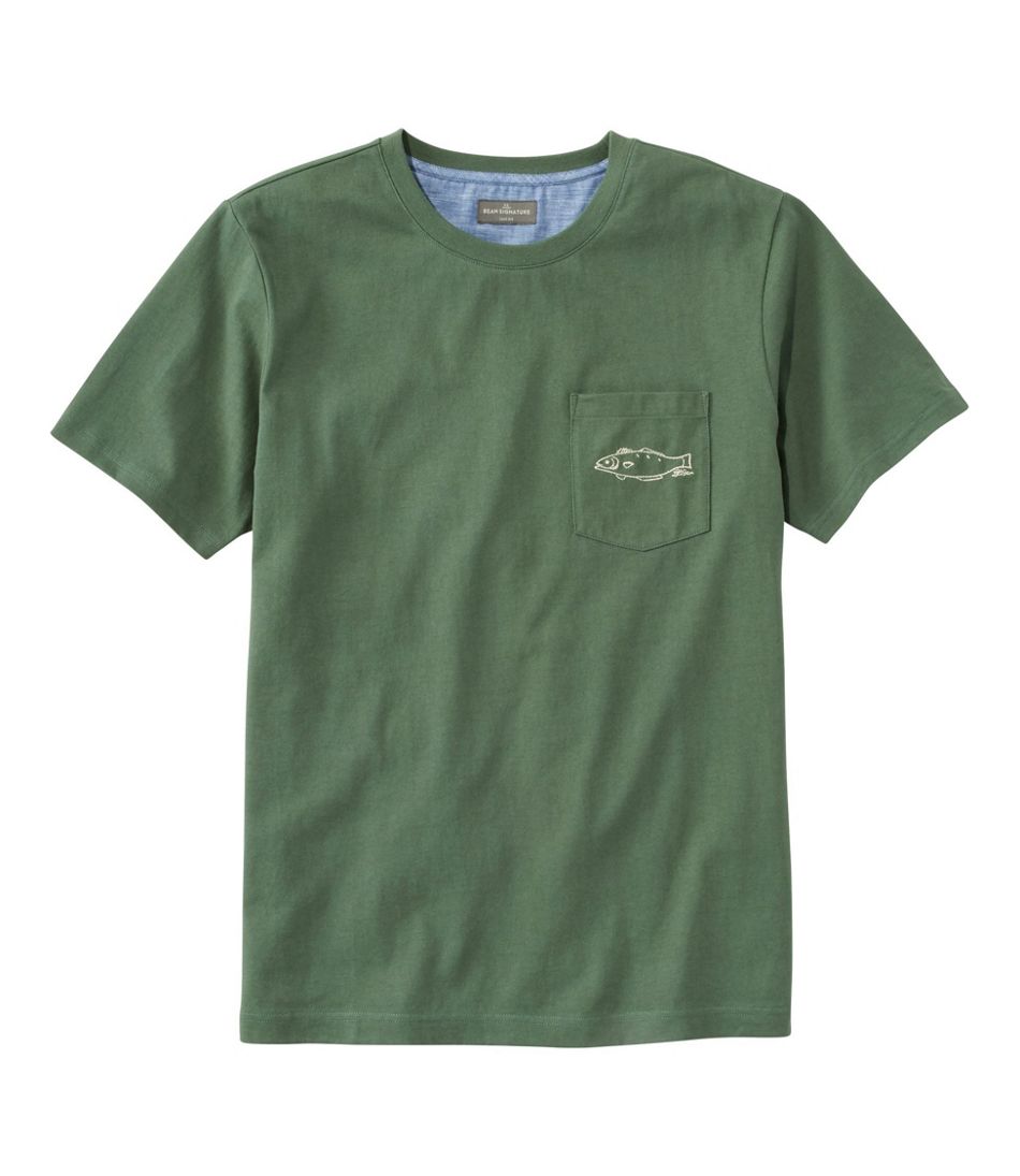 Afvist Gangster pegs Men's Signature Pocket Tee, Short-Sleeve, Embroidered | T-Shirts at L.L.Bean