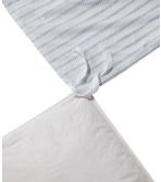 Sunwashed Percale Comforter Cover, Stripe Leaf
