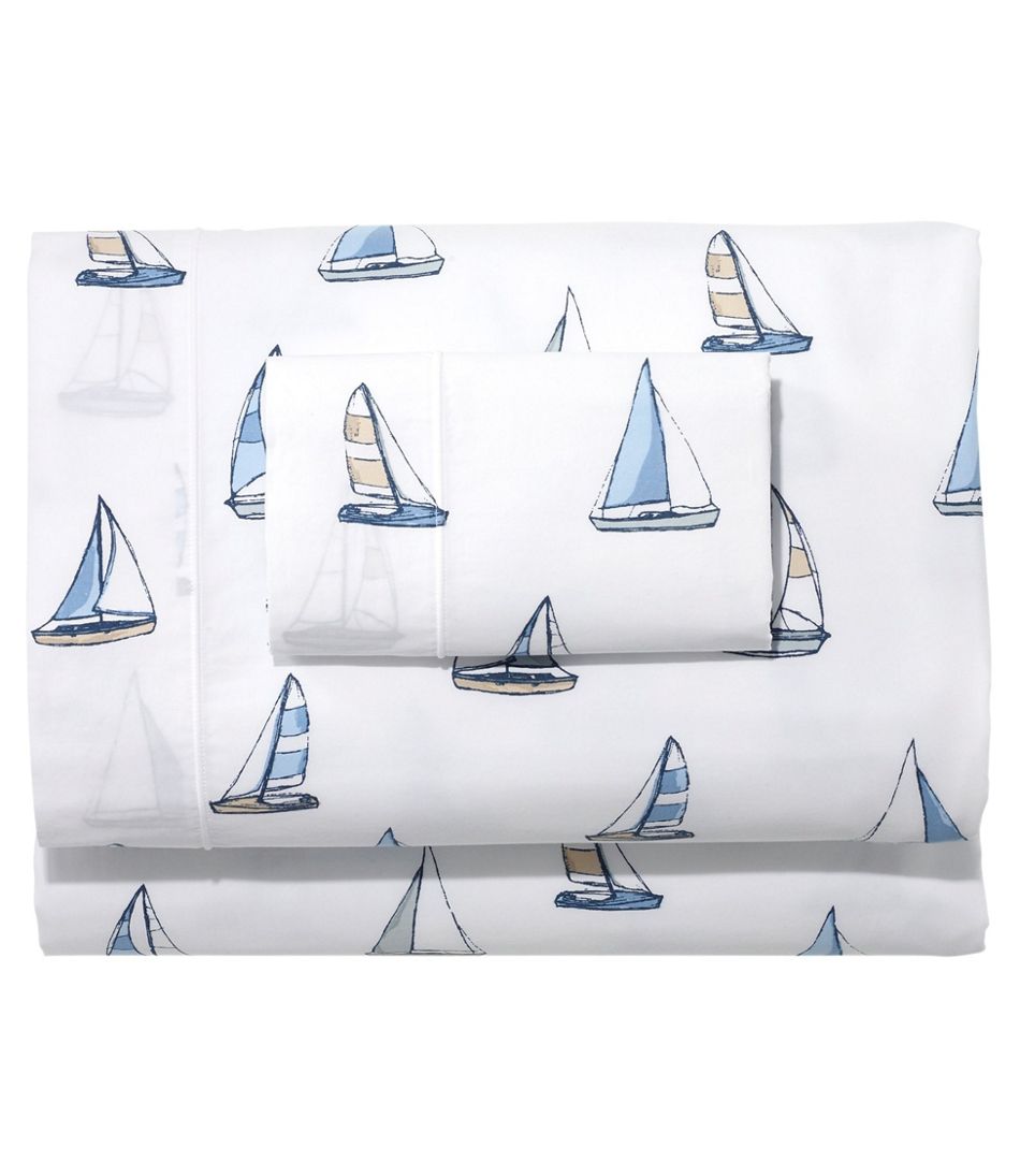 Sailboat Percale Sheet Collection