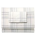 Sunwashed Linen Sheet Collection, Plaid