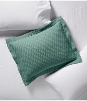 Organic Honeycomb Matelassé Sham