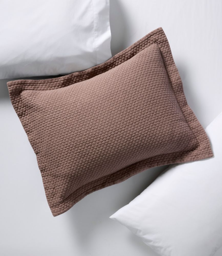 Organic Honeycomb Matelassé Sham