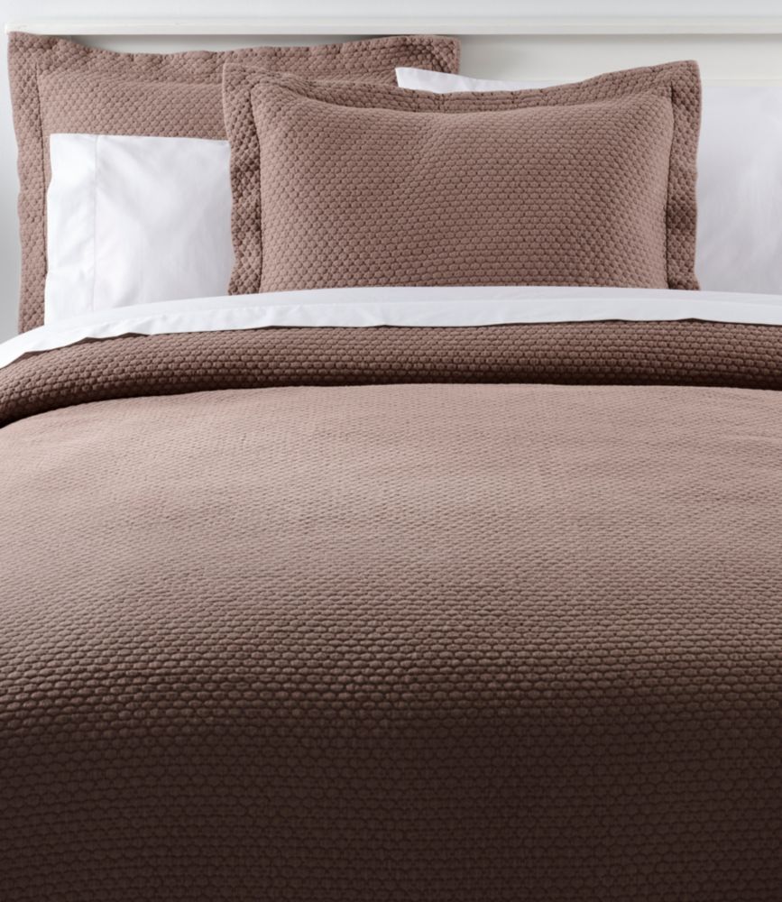 Organic Honeycomb Matelassé Coverlet