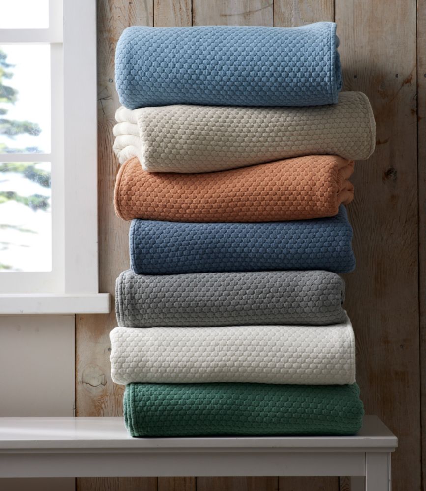 Organic Honeycomb Matelass&eacute; Bedspread, Sandbar, small image number 5