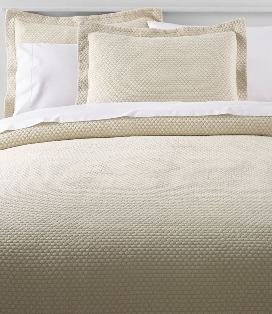 Organic Honeycomb Matelassé Bedspread, Sandbar, small image number 1