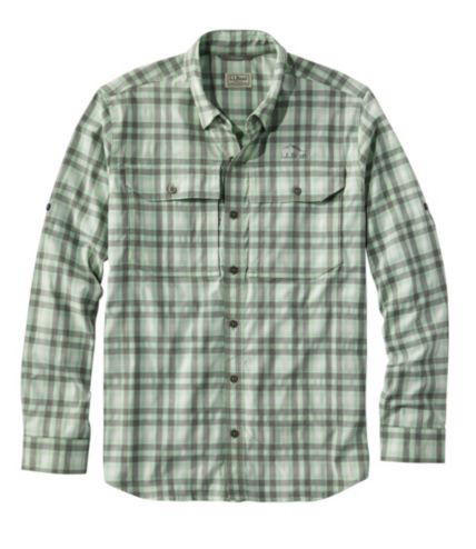 Men's BeanFlex All-Season Flannel Shirt, Traditional Untucked Fit,  Long-Sleeve