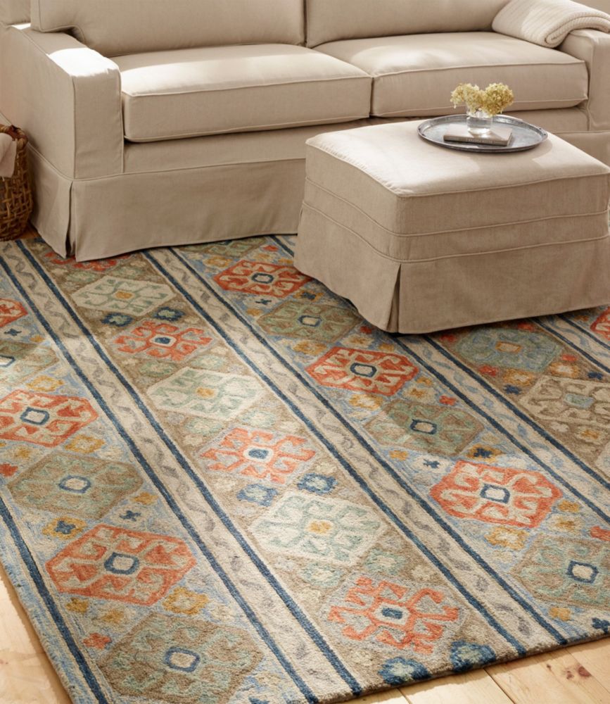 Medallion Wool Tufted Rug, Multi