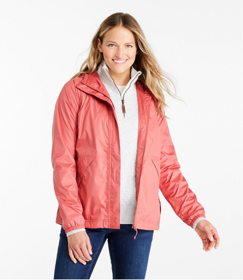 Women's Waterproof Windbreaker Jacket Mineral Red Extra Small, Synthetic | L.L.Bean, Regular