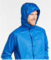 Waterproof Windbreaker Jacket, Men's Tall, Black, small image number 3