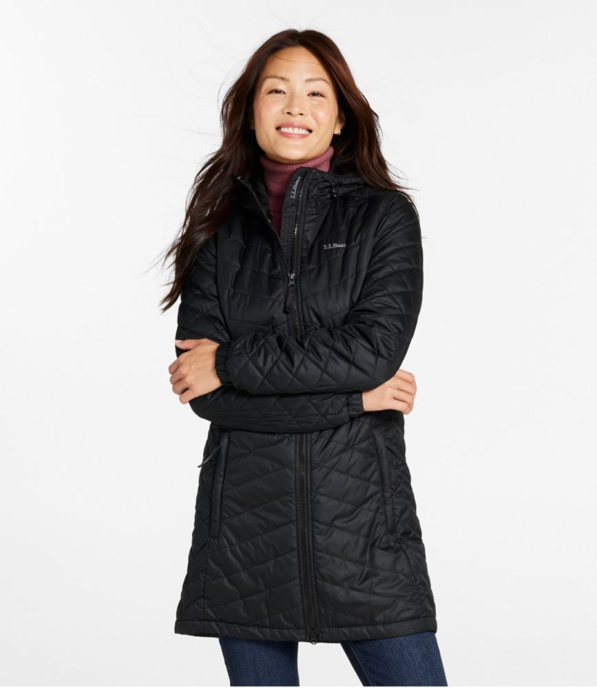 Women's Fleece-Lined Primaloft Coat, Carbon Navy, small image number 2