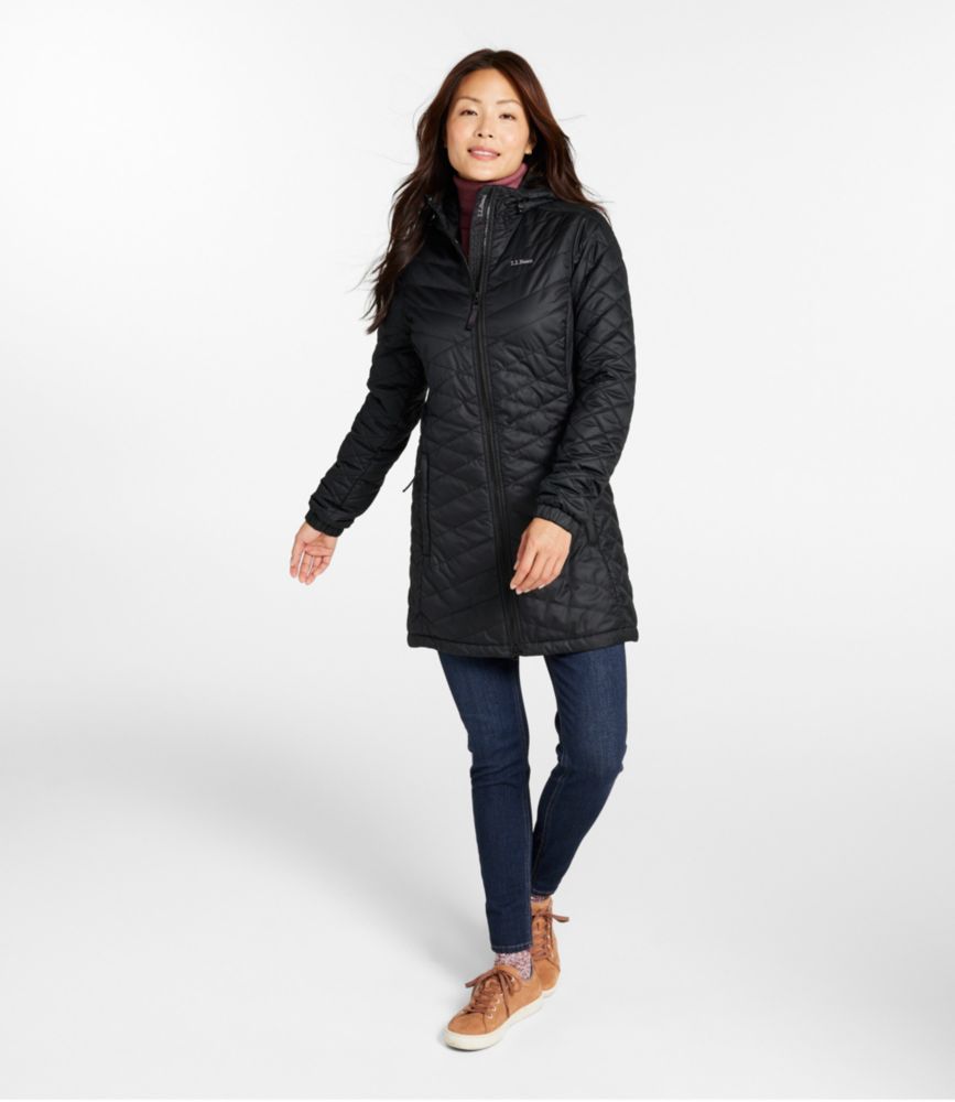 Women's Fleece-Lined Primaloft Coat, Carbon Navy, small image number 4