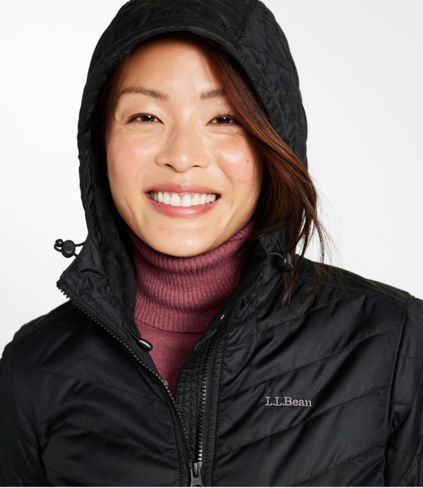 Women's Fleece-Lined Primaloft Coat, Carbon Navy, small image number 6