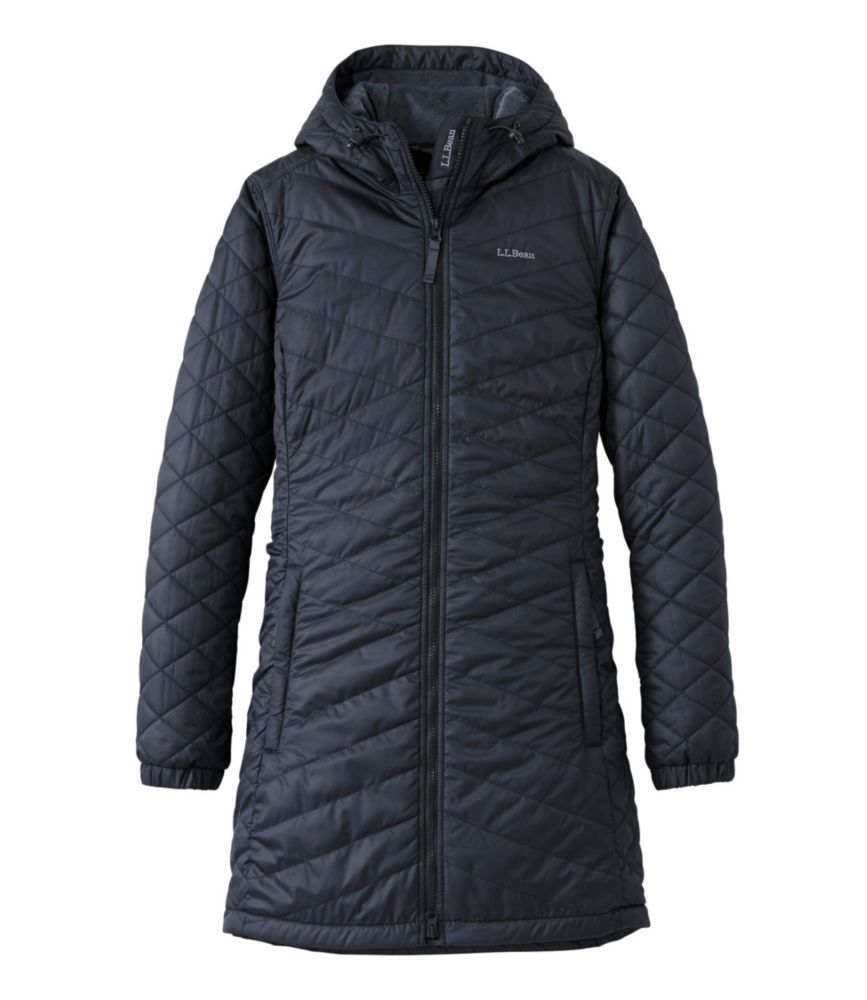 Women's Fleece-Lined Primaloft Coat, Carbon Navy, small image number 1