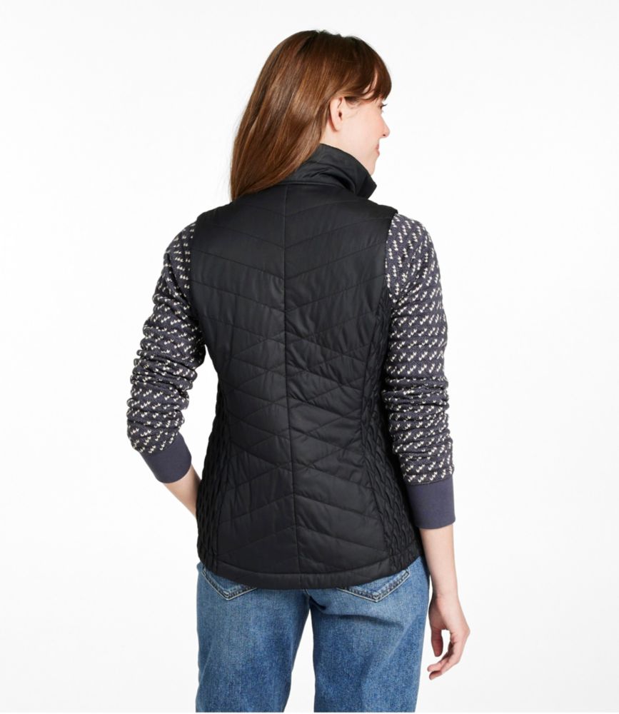 Women's Fleece-Lined PrimaLoft Vest, Carbon Navy, small image number 3