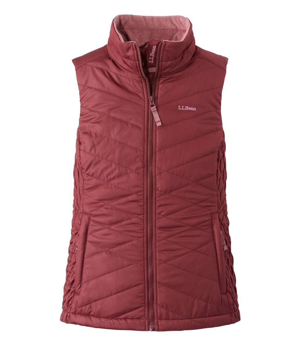 Women's Fleece-Lined PrimaLoft Vest at L.L. Bean