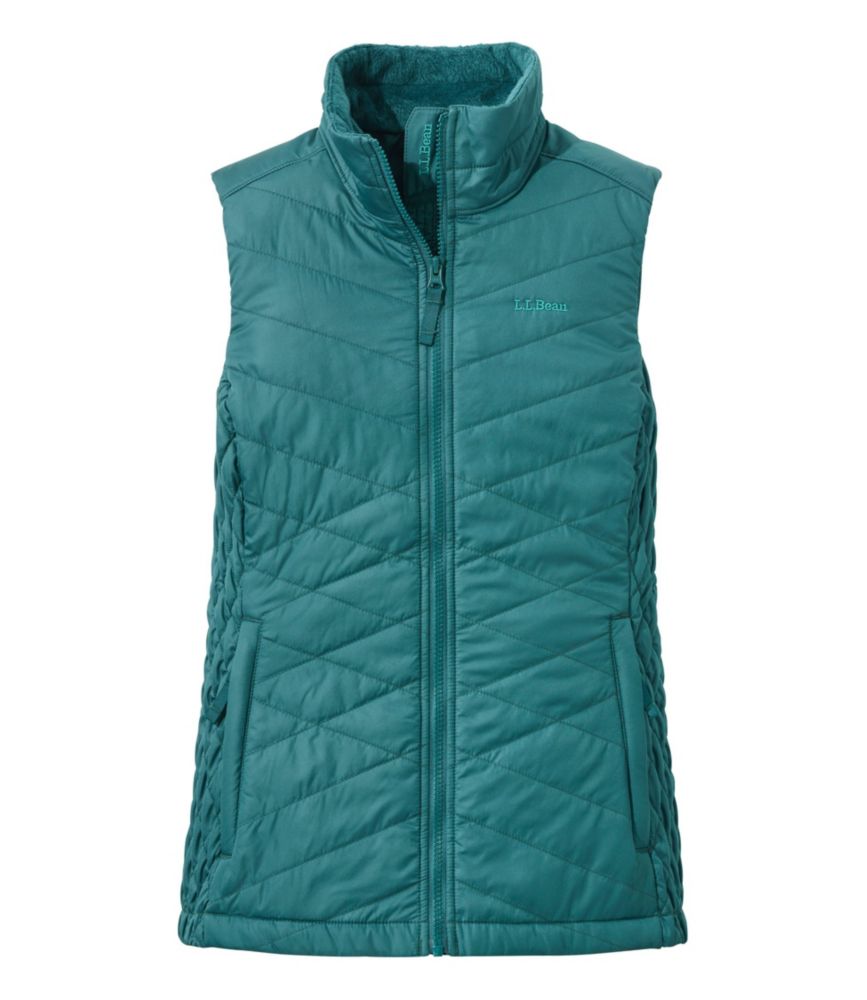 fleece lined down vest