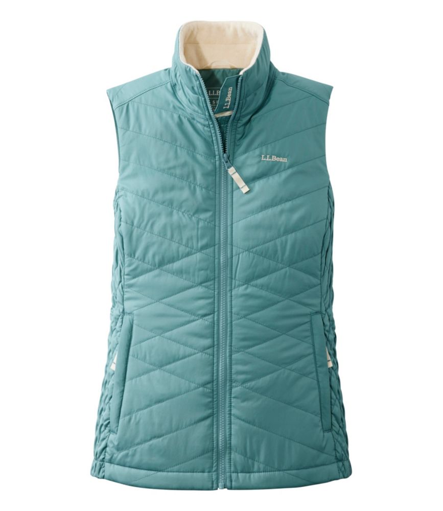 Women's Fleece-Lined PrimaLoft Vest, Mineral Blue, small image number 1